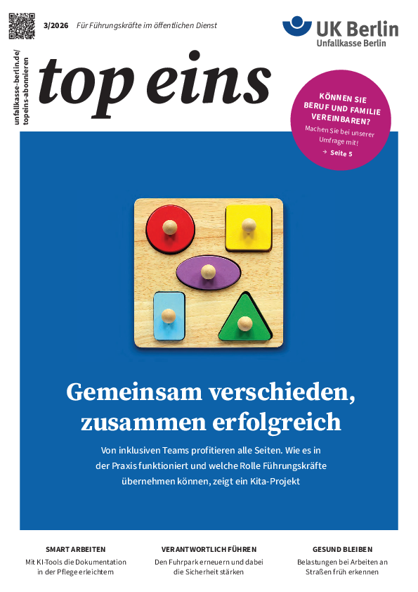 UK Berlin top eins Ausgabe 3/2026 Titel