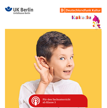 Titelbild der Unterrichtseinheit Podcast hören im Klassenzimmer.