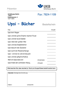 Upsi Bestellschein