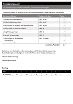 Transparenzpapier – Zur Vorbereitung auf die Klassenarbeit zum Thema: Gleichungen