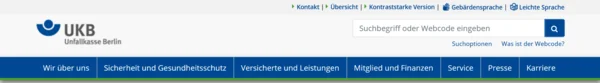 Screenshot Kopfzeile