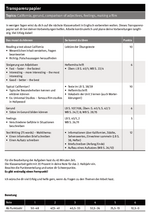 Transparenzpapier  – Topics: California, gerund, comparison of adjectives, feelings...