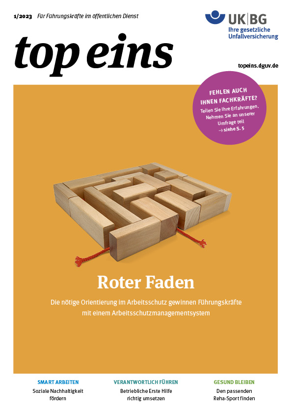 Labyrinth mit rotem Faden