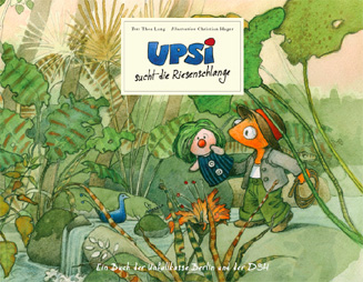 Upsi-Cover: Riesenschlange Auf dem Cover ist Upsi im Urwald